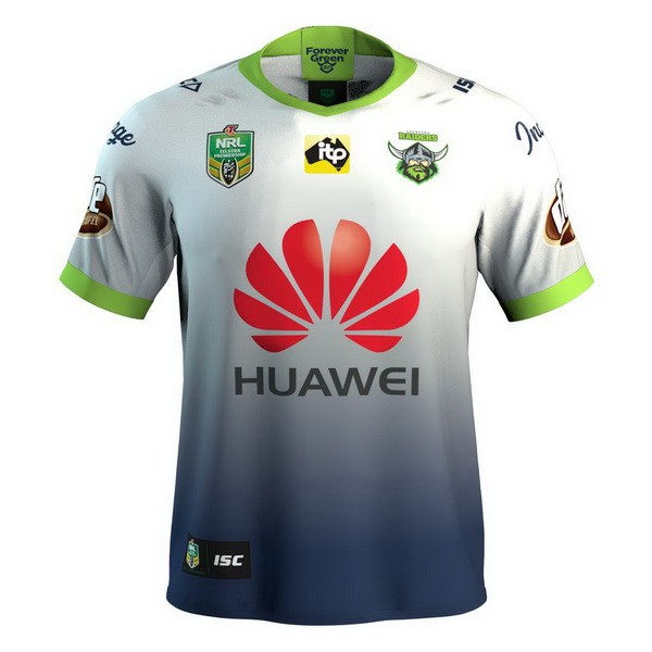 Camiseta Canberra Raiders 3ª 2018 Blanco Azul